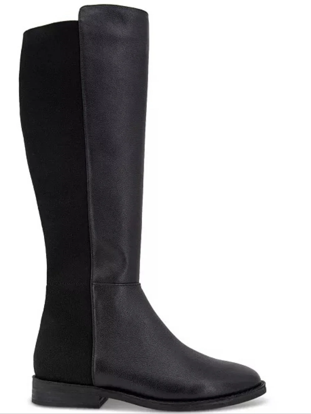 gentle souls Black Leather & Stretch Over-the-Knee Boots 8.5 M